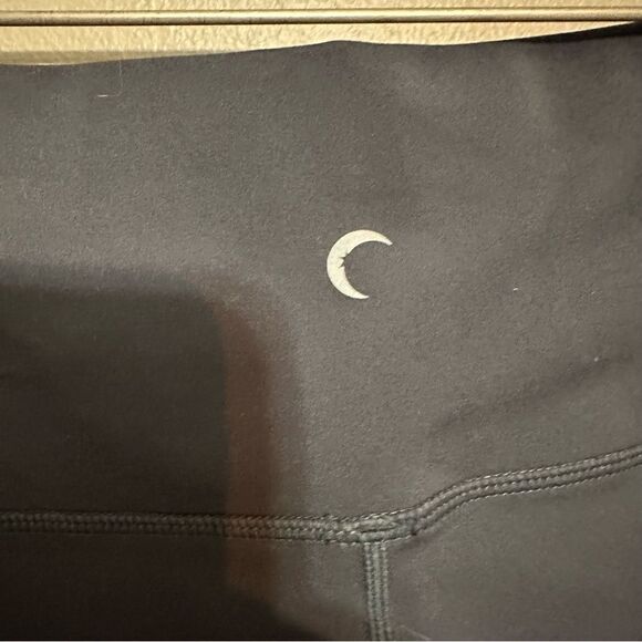 ZYIA Parallel Luxe Leggings Color Block Ruched 7/8 Storm Gray Blue Size 12 - Picture 4 of 6